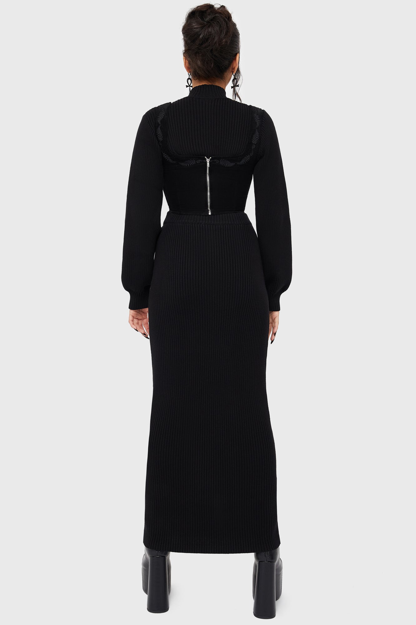 Belinda's Woe Maxi Skirt [Black]