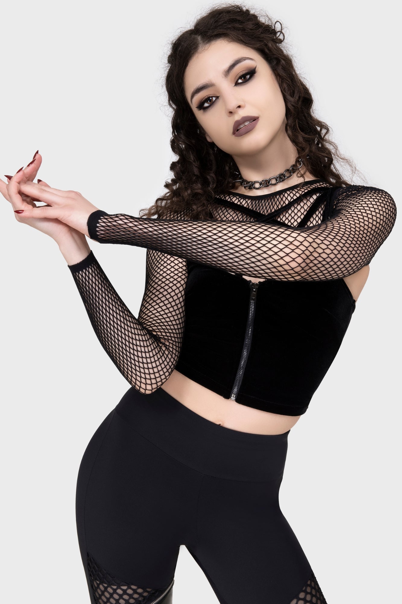 Bite Me Fishnet Bolero [B]
