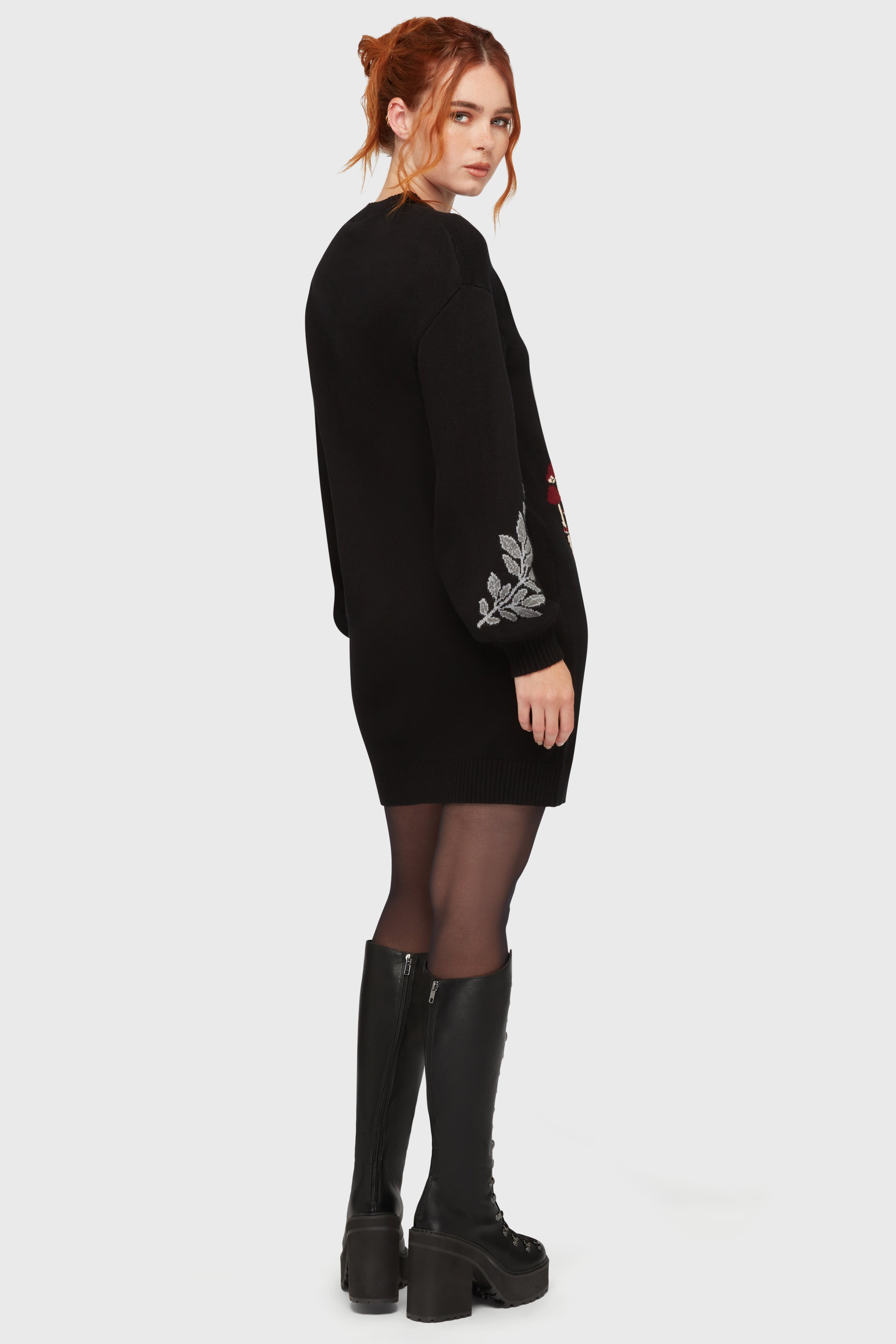 Bitter Morelle Sweater Dress