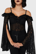 Breathless Lace Bardot Top [B]