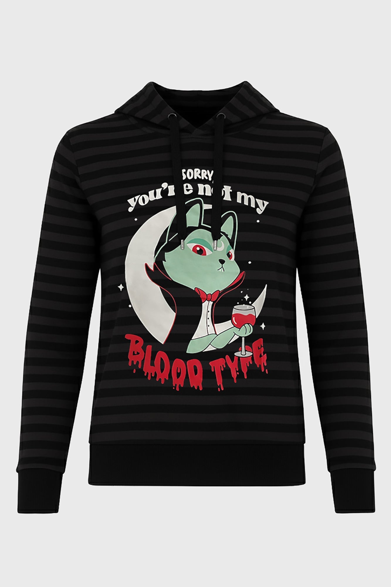 Blood Type Longline Hoodie