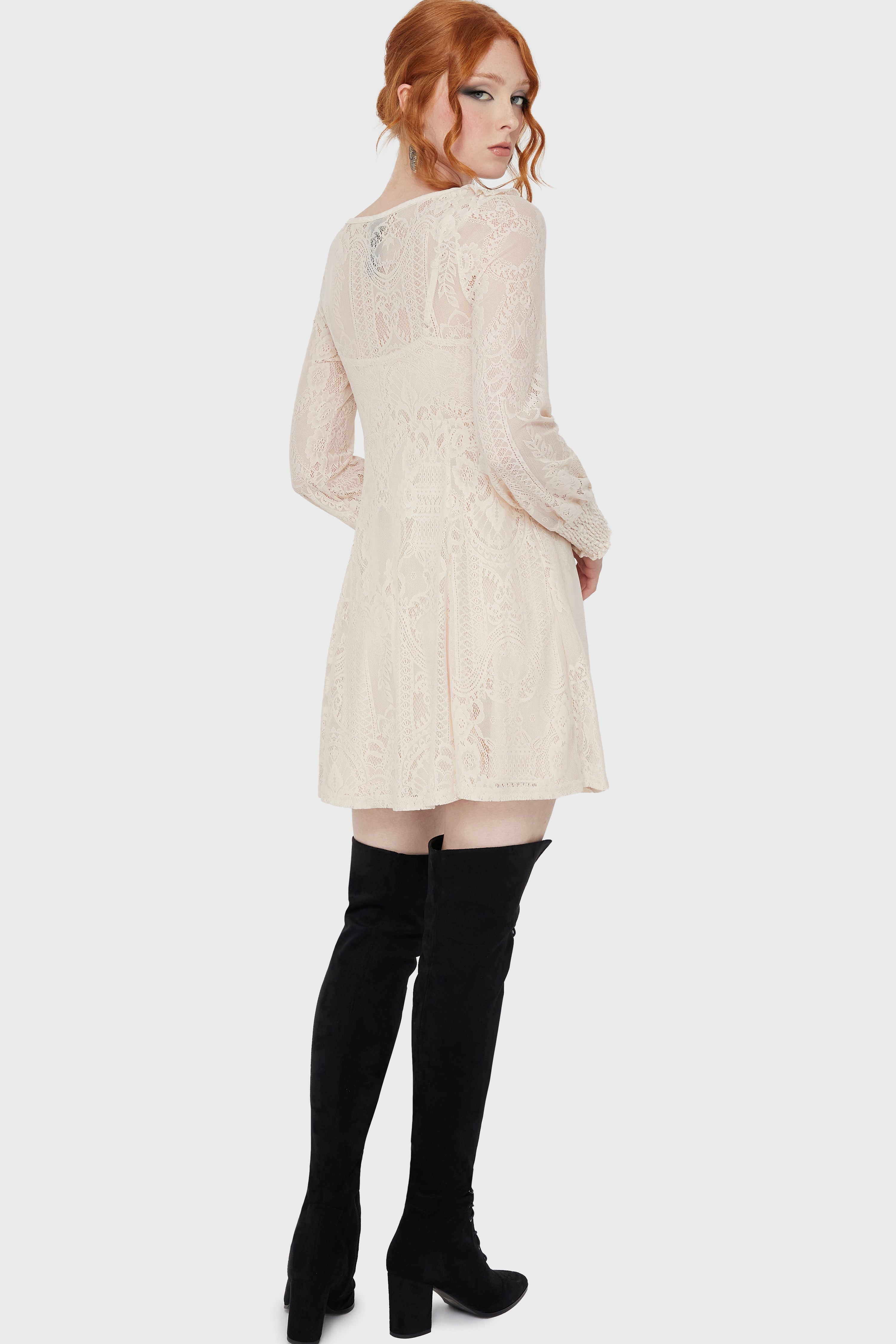 Cybele Lace Dress [Ivory]