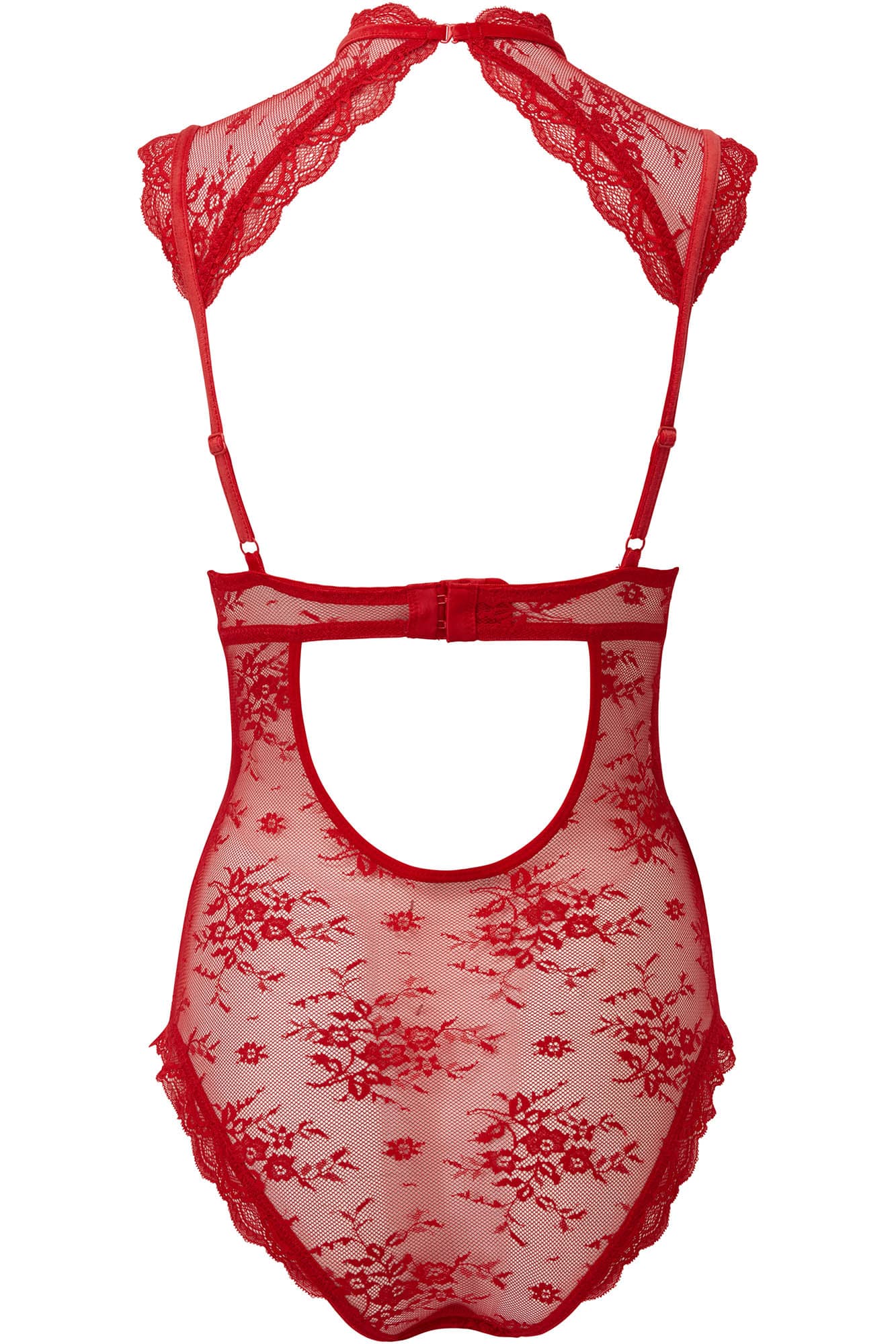 Dark Desire Lace Bodysuit [SCARLET]