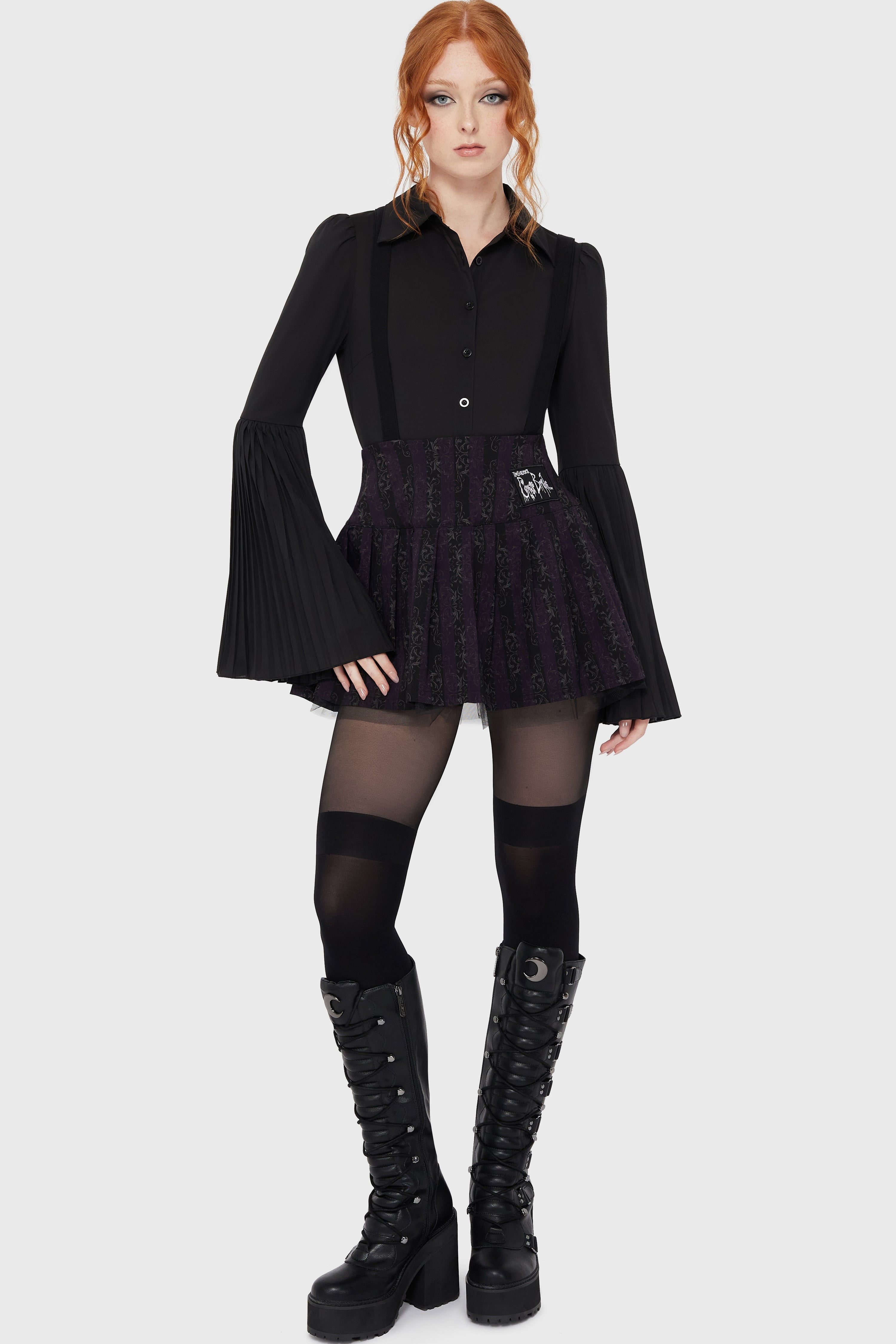 Haunted Phase Pinafore Skirt